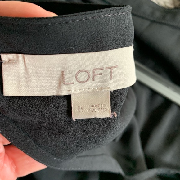 LOFT off- the-shoulder Black blouse - Picture 2 of 3